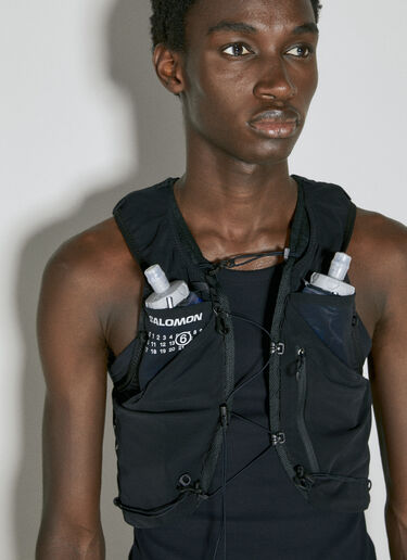Logo Applique Lycra Gilet MM6 Maison Margiela x Salomon Logo Applique Lycra Gilet Black mms0354002