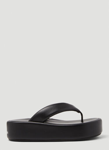 Balenciaga Rise Thong Sandals Black bal0248085