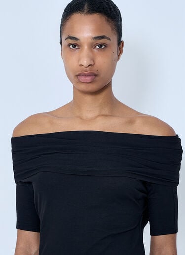 Lemaire Short Sleeve Twisted Top Black lem0264010