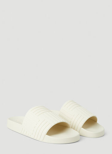 Bottega Veneta Rubber Carpet Slides Cream bov0148045