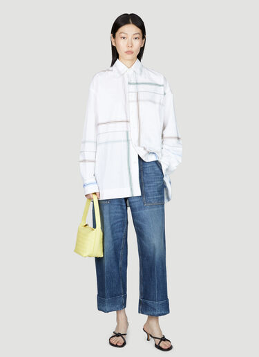 ストライプシャツ Bottega Veneta ストライプシャツ ホワイト bov0255004