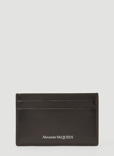 Alexander McQueen Leather Card Holder Black amq0142018