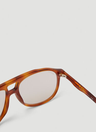 Gucci Tortoiseshell Aviator Sunglasses Brown guc0250257