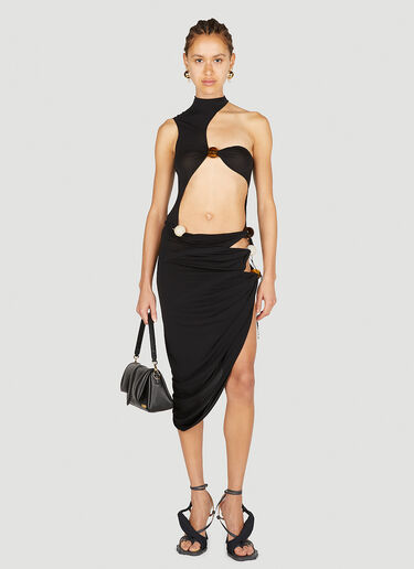 Jacquemus La Jupe Perola Skirt Black jac0251016
