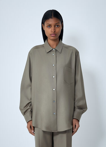 The Row Pino Shirt Beige row0262013