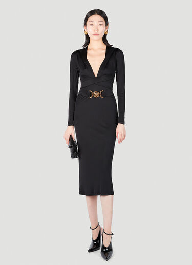 Versace Medusa Biggie Hooded Dress Black vrs0251016