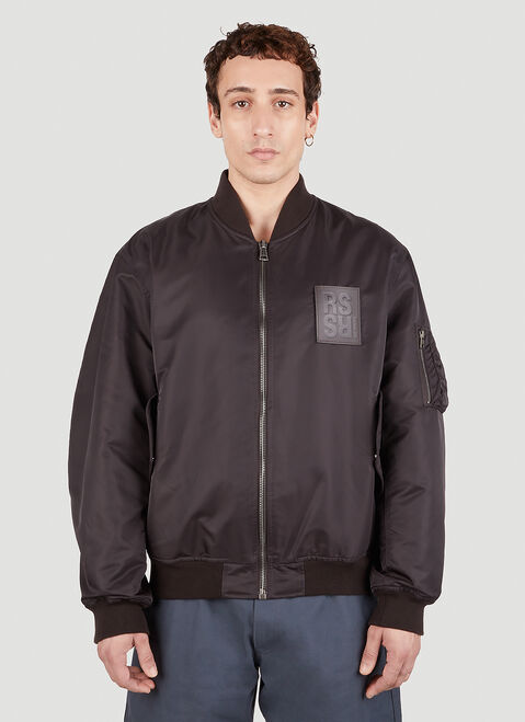 Raf Simons x Fred Perry ロゴパッチ ボンバージャケット ホワイト rsf0152005
