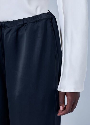 RÓHE Relaxed Fit Satin Trousers Black roe0266018