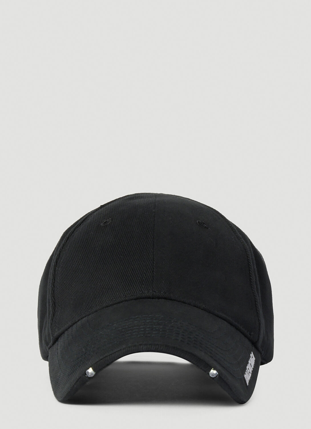 Shop Balenciaga Led Light Baseball Cap In Black