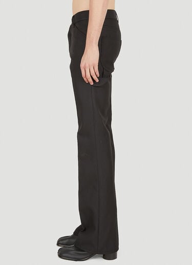 Courrèges 트윌 부츠컷 팬츠 블랙 cou0150005