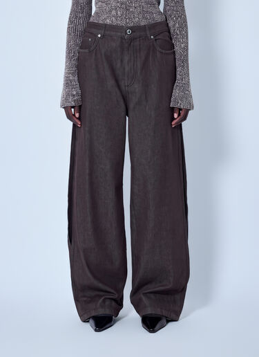 Sportmax Beati 牛仔阔腿裤 棕色 spx0266012