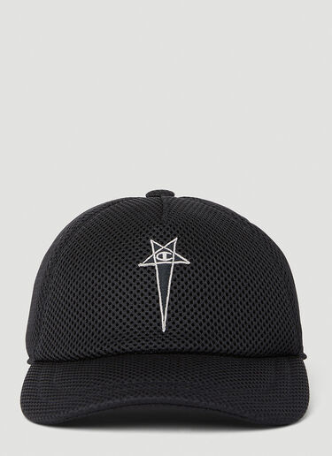 Rick Owens x Champion Mesh Baseball Cap Black roc0353003