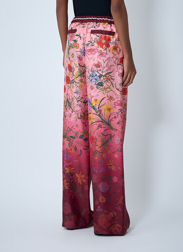 Gucci Printed Silk Pants Pink guc0261116