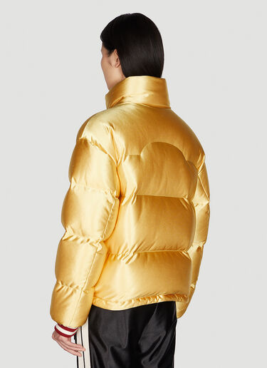 8 Moncler Palm Angels Keon Puffer Jacket Gold mpa0351001