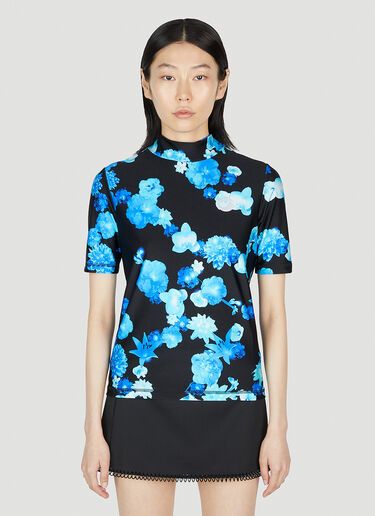 Coperni Floral Print Top Blue cpn0252007