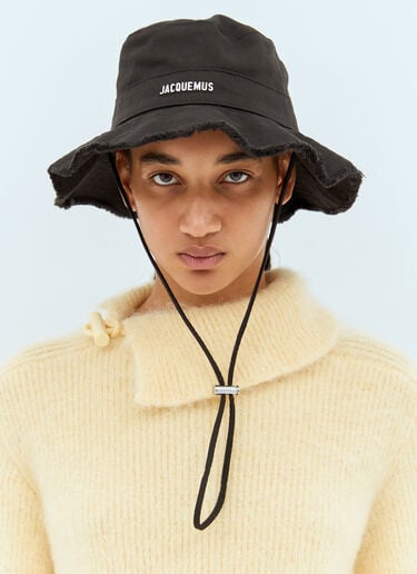 Jacquemus Le Bob Artichaut Hat Black jac0351004