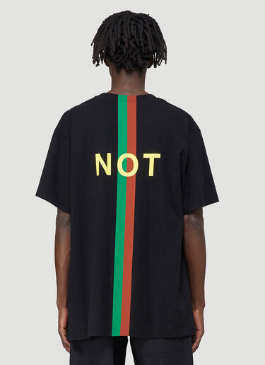 Gucci Fake Not T-Shirt Black guc0142026