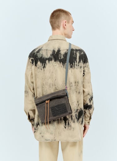 Canvas Crossbody Bag Acne Studios Canvas Crossbody Bag Grey acn0355014