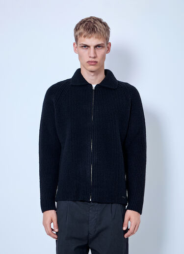Massimo Osti Studio Boucle Felted Crewneck Black mao0166003