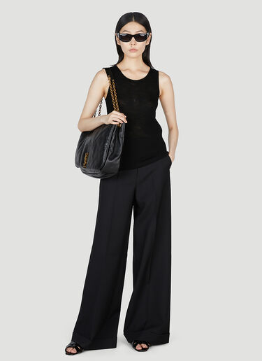Saint Laurent Cassandre Tank Top Black sla0253018