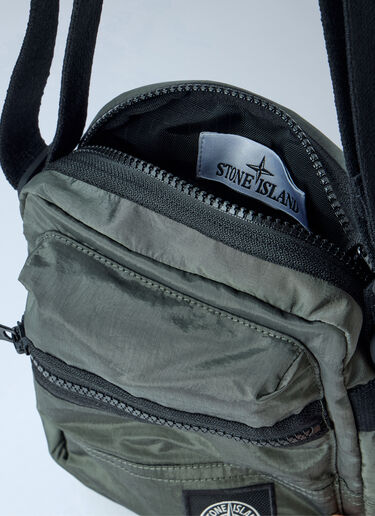 LN-CC® - Stone Island: Compact Crossbody Bag - Green Stone Island Compact Crossbody Bag Green sto0165030