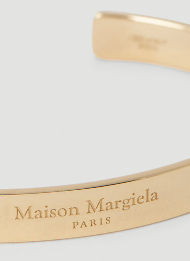 Maison Margiela 徽标刻花手镯 金色 mla0151073