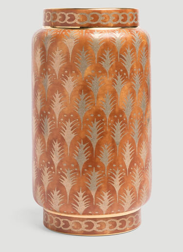 L'Objet Fortuny Piumette Medium Vase Orange wps0639526