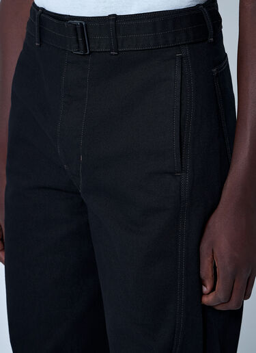 Lemaire Belted Twisted Pants Black lem0160010