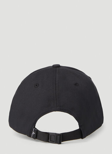 Stone Island 로고 패치 베이스볼 캡 블랙 sto0152094