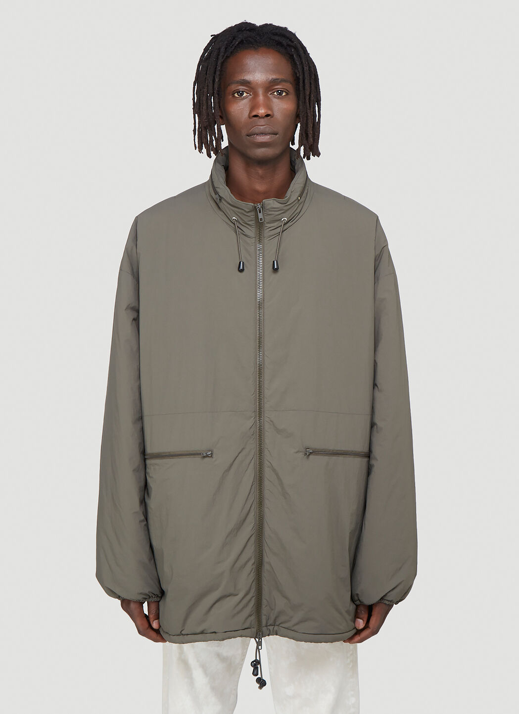 Saint Laurent Oversized Nylon Jacket 블랙 sla0138032