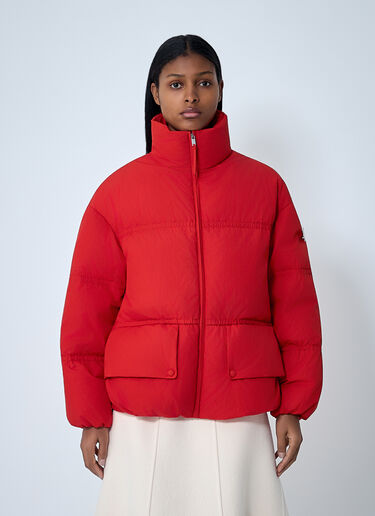 High-Neck Puffer Jacket Moncler + Jil Sander High-Neck Puffer Jacket Red mjl0262001