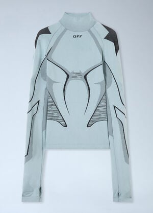 Off-White Seamless Race Top Blue ofw0262101
