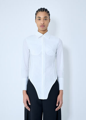 Jean Paul Gaultier Corset Shirt Ecru jpg0260002