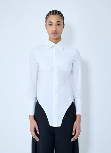 Jean Paul Gaultier Corset Shirt White jpg0260009