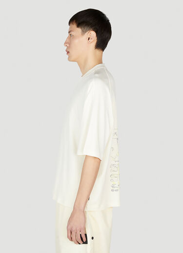 Stone Island Shadow Project FadedグラフィックプリントTシャツ クリーム shd0152001