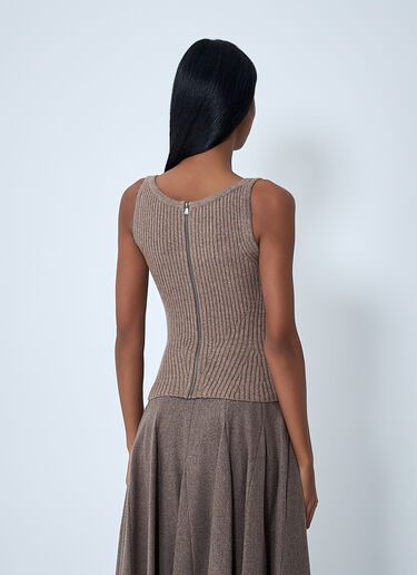 Knit Tank Top Max Mara Knit Tank Top Brown max0262048