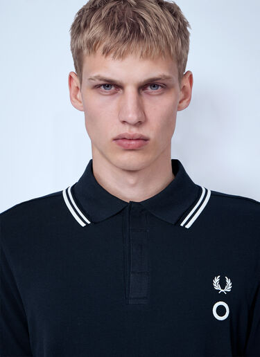 Fred Perry x Craig Green Split Collar Polo Shirt Black fry0166003