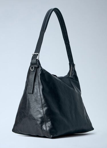 Lemaire Belted Hobo Shoulder Bag Dark Brown lem0264024