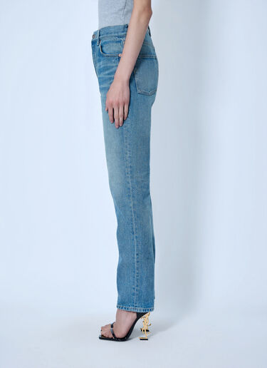 Saint Laurent Mid-Rise Straight Jeans Blue sla0265005