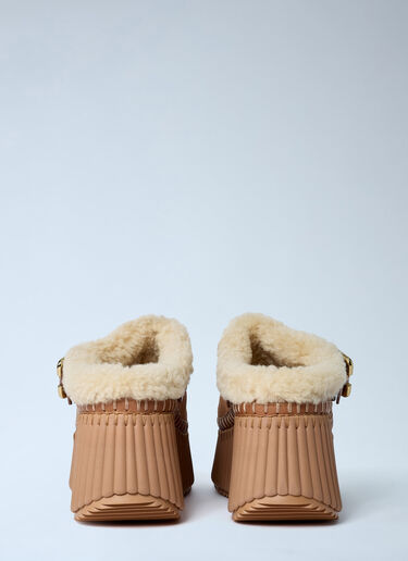 Chloé Nama Wedge Mule Brown chl0262034