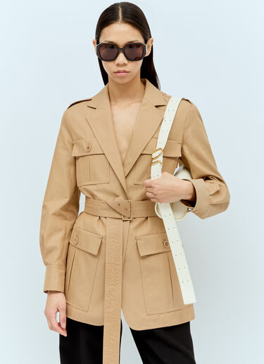 Chloé Marcie 矩形太阳镜  棕 cls0255005