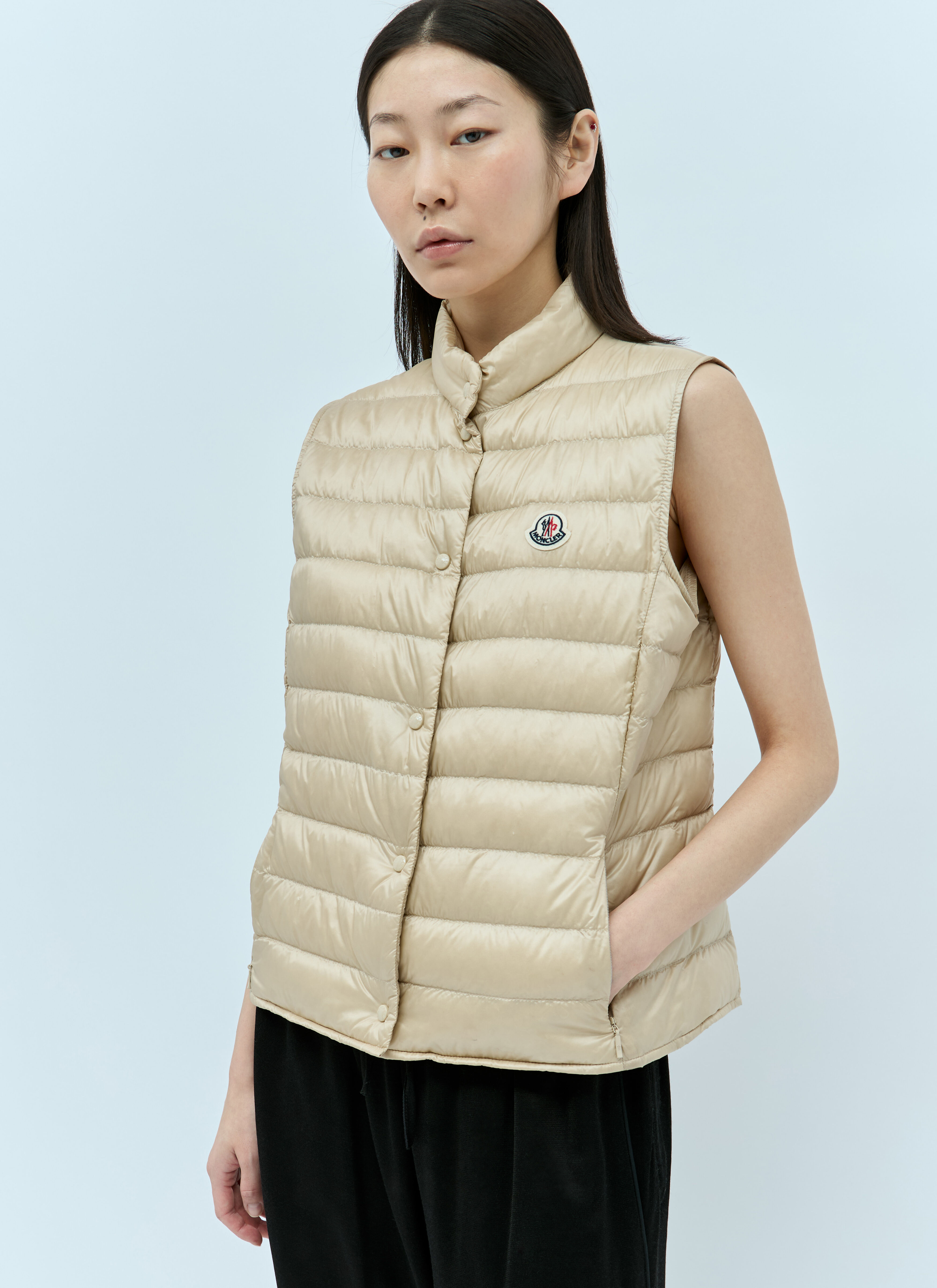 Moncler Women s Liane Down Gilet in Beige LN CC