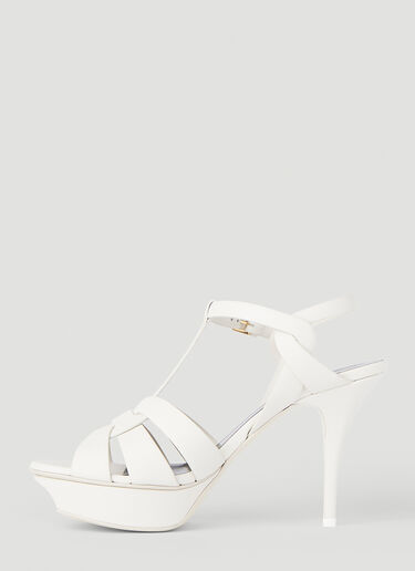 Saint Laurent Tribute Heeled Sandals White sla0243128