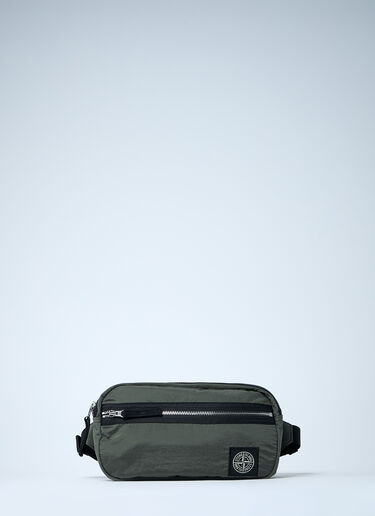 Stone Island 尼龙金属斜挎包  深灰色 sto0162055