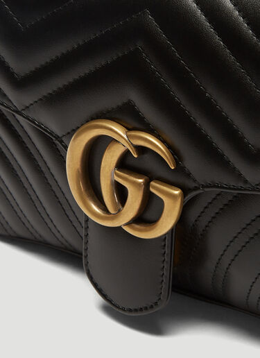 Gucci Small GG Marmont 2.0 Shoulder Bag Black guc0233057