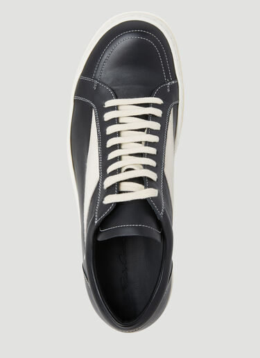 Rick Owens 复古皮革运动鞋 黑 ric0153021