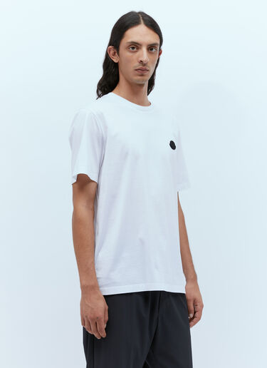 Moncler 徽标贴饰 T 恤 白色 mon0156025