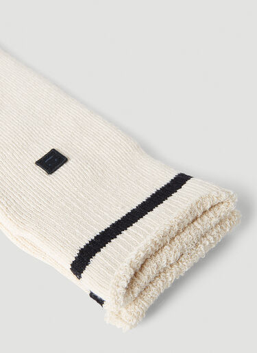 Acne Studios 페이스 로고 양말 화이트 acn0151048