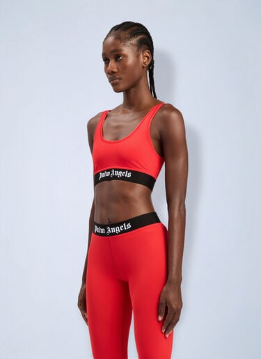 Palm Angels Classic Logo Sport Bra Red pma0264230