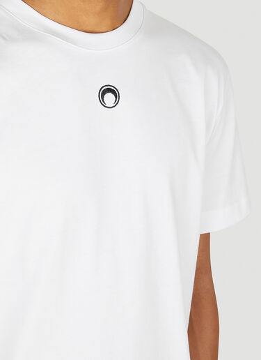 Marine Serre Logo T-Shirt White mrs0348012